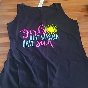 TANK tops (2) Womens Size M and Child Size 6-6X Twinning With Your Little One